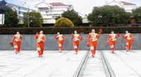 点击观看《江西万安滨江广场舞 开门红 附正反面动作演示 口令讲解教学视频》