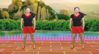 点击观看《蓝天云广场舞 寂寞女神 附正背面动作演示 口令分解 编舞轻舞霓裳 中老年广场舞教学视频》