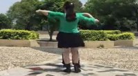 南京香香广场舞 长发飘香 演唱桑兰 双人舞 正面动作教学