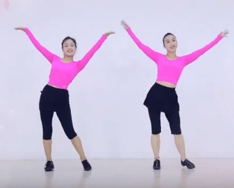 点击观看《娜娜广场舞 欢乐的景颇山 锻炼全身减肥瘦身操》