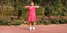 厉害了粉红美女老师讲解《火火中国梦》广场舞视频教学 附正背面示范口令教学