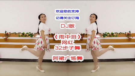 点击观看《网红步子舞32步《雨中泪》DJ版阿裙广场舞》